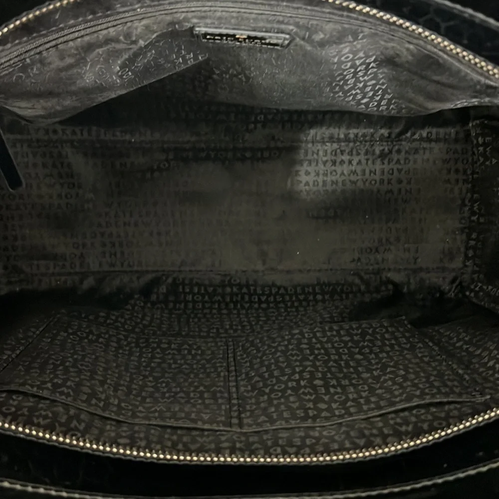 Kate Spade Elissa Croc Embossed Laptop Bag - Picture 12 of 15